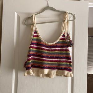 Sweater multicolor tank top